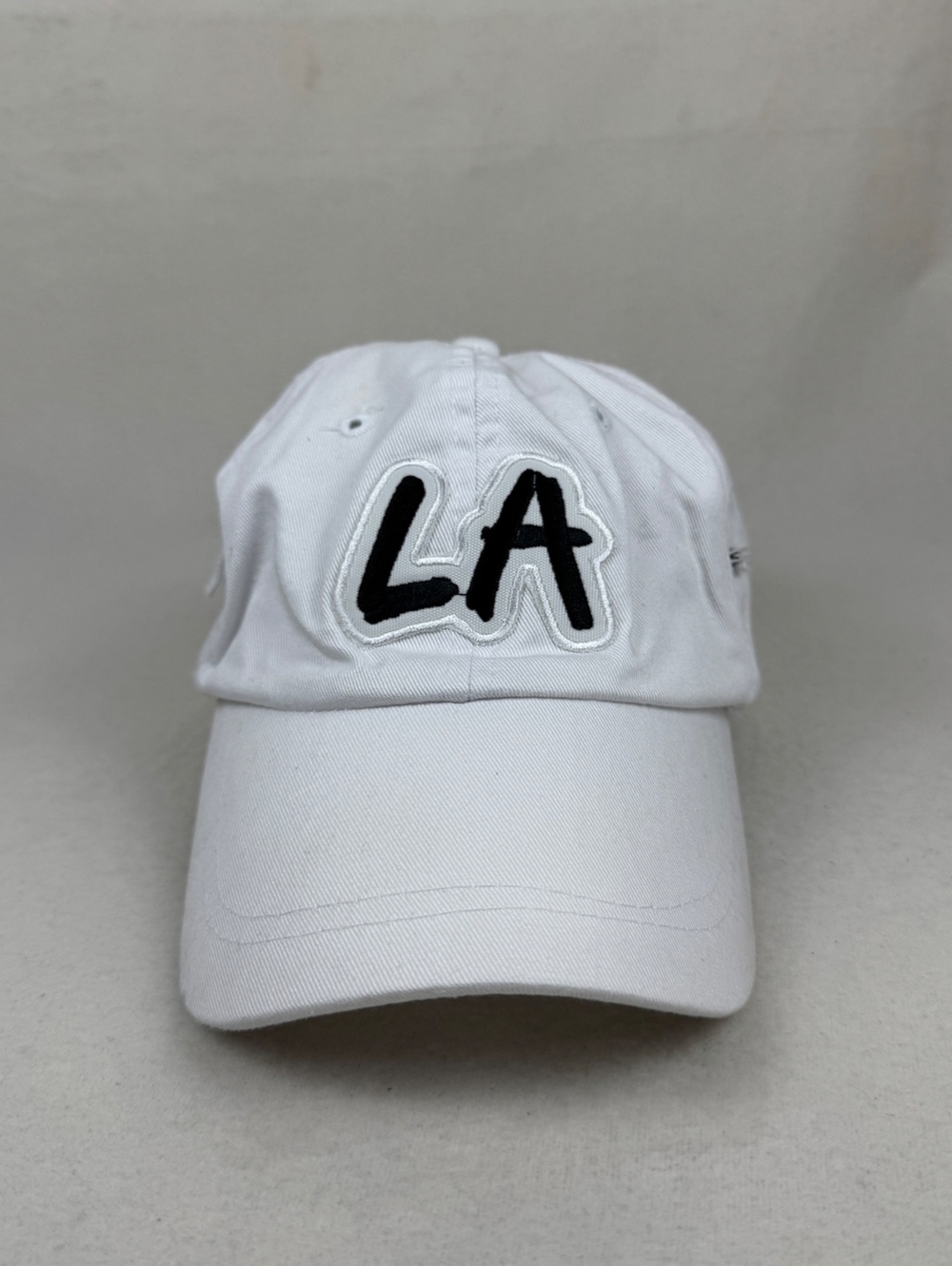 Nissin Cap LA Los Angeles White Adjustable Baseball Hat